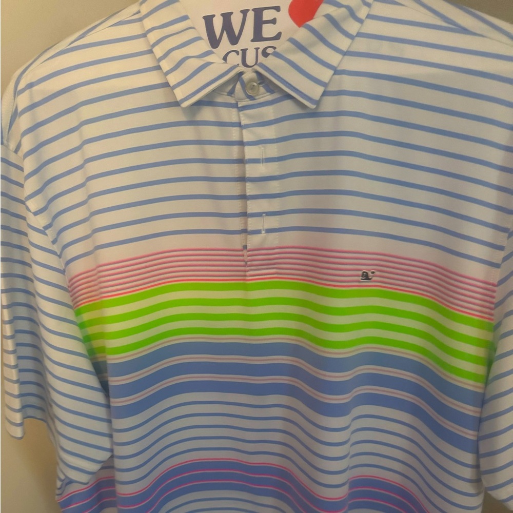 Vineyard vines striped golf shirt
